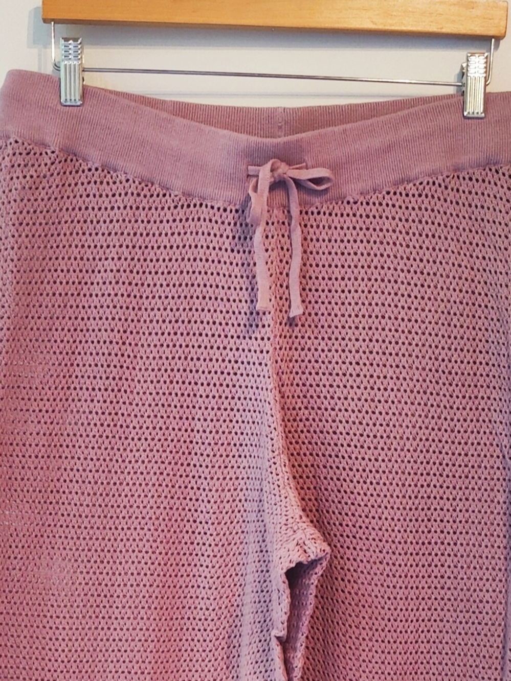 New Pact Crochet Beachside Lounge Pants - Lavender Haze L